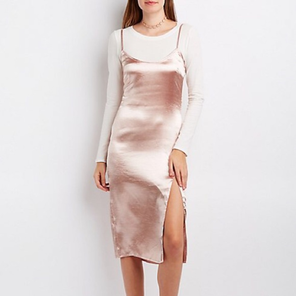 Charlotte Russe Satin Slip Dress